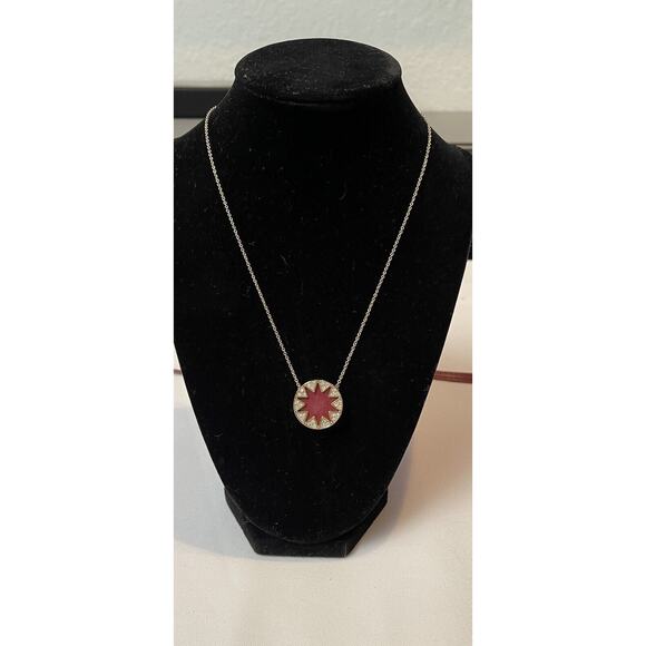 House of Harlow red leather - gold pendant, perfect condition. - Picture 14 of 16
